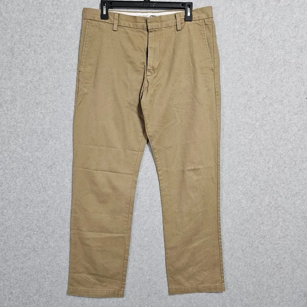 Mens Old Navy Khaki Pant Bundle 32x32 Casual Cotton Straight Bottoms - Picture 8 of 16